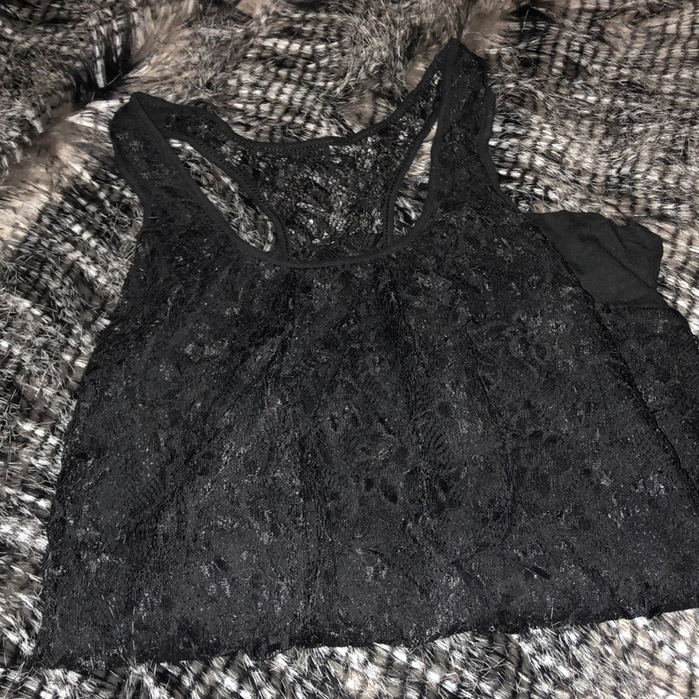 Lacy tank.